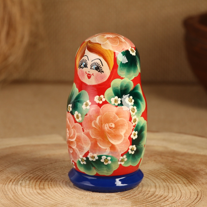 Матрёшка 5-ти кукольная "Кристи Сувенирка", 10-11 см, ручная роспись