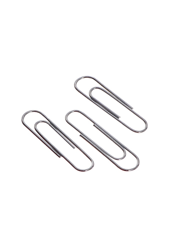 Скрепки 25мм оцинкованные в пластиковой тубе 400 штук