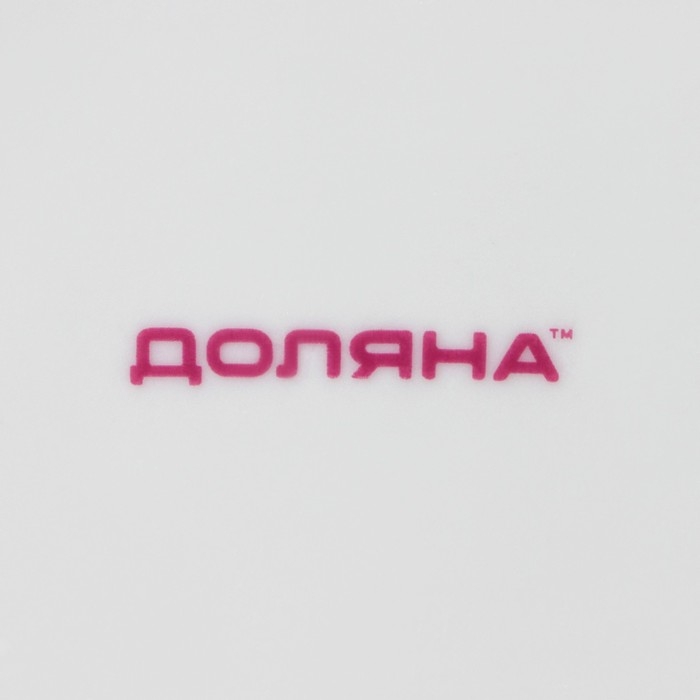 Тарелка десертная керамическая Доляна &laquo;Лаванда&raquo;, d=19 см, цвет белый