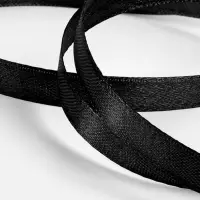 Лента атласная, 10 мм &times; 23 &plusmn; 1 м, цвет чёрный №39