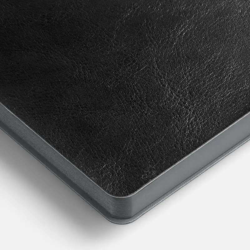 Ежедневник Doppio, недатированный, черный с серым