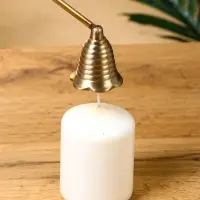 Гаситель для свечей "Спираль" латунь 28 см