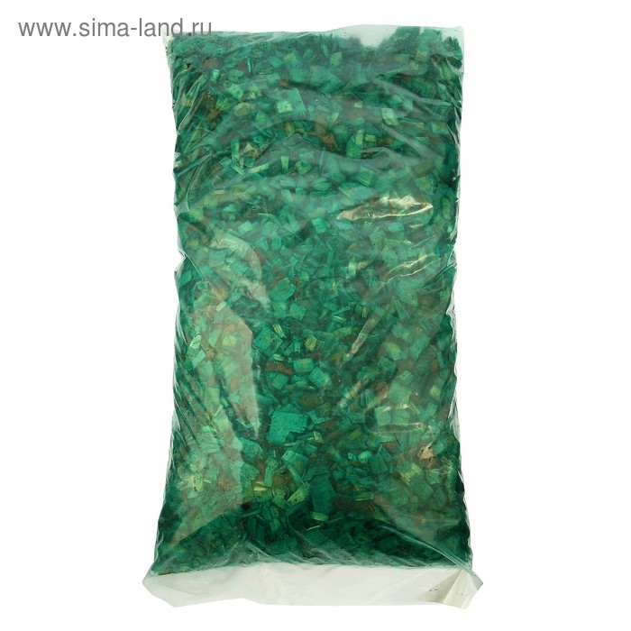 Щепа декоративная, зелёная 60л.