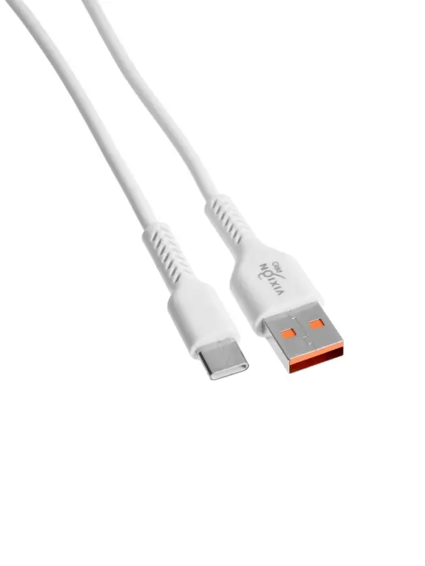 Кабель VIXION PRO VX-17c, USB  - Type-C, 2.1 А, 1 м, белый