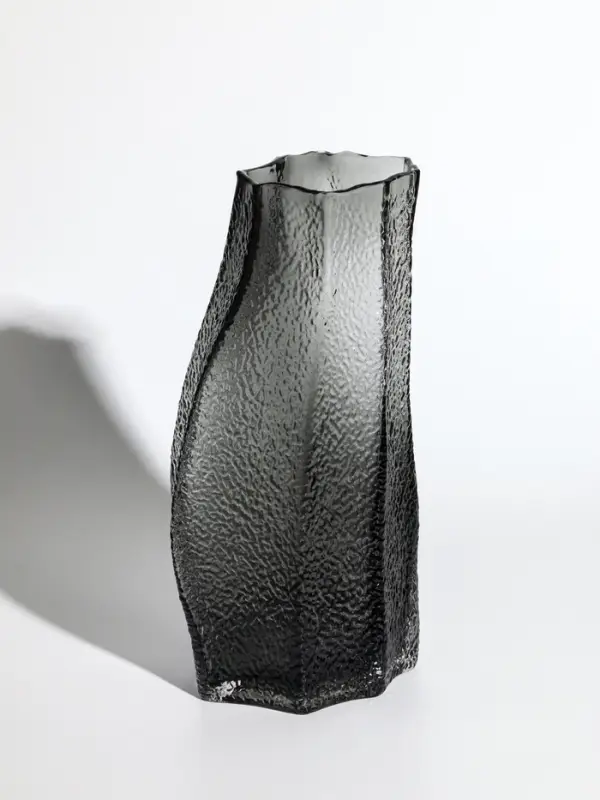 Ваза стекло настольная "Дженис" 30х15х9,5 см, серый