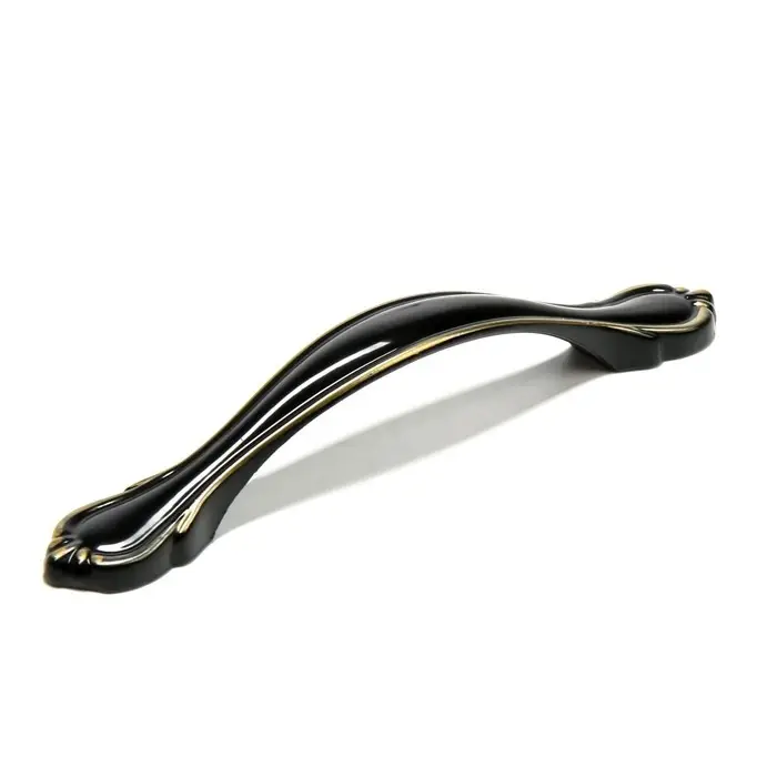 Ручка-скоба CAPPIO RSC024, м/о 96 мм, цвет черный/золото