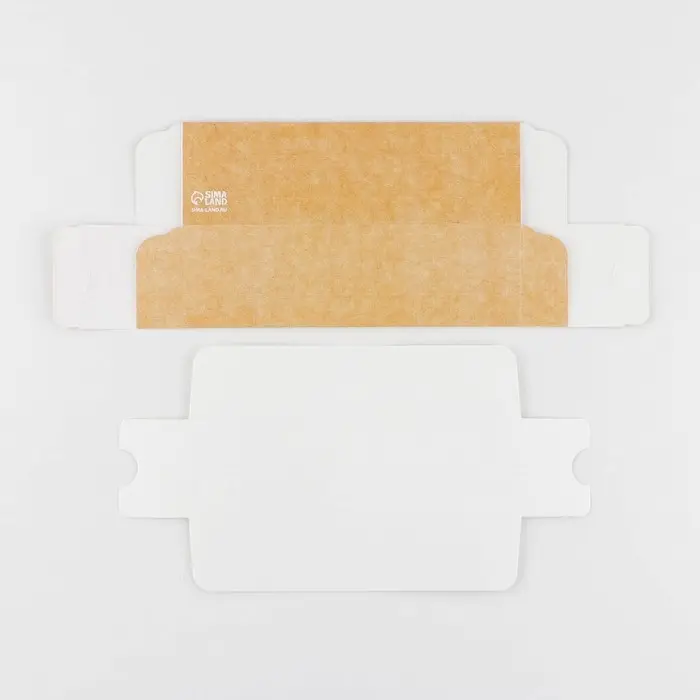 Коробка для макарун, кондитерская упаковка, &laquo;Крафт&raquo;, 5.5 х 18 х 5.5 см