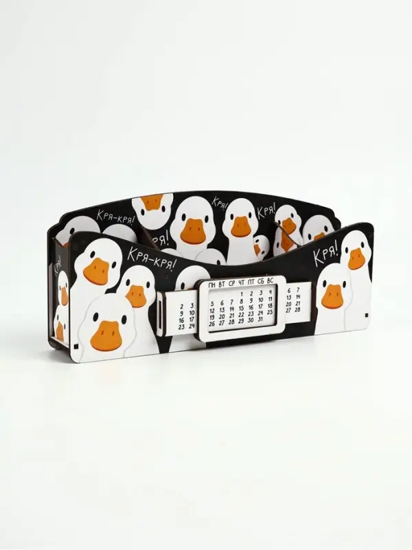 Органайзер для канцелярских предметов &laquo;Гуси&raquo;, вечный календарь