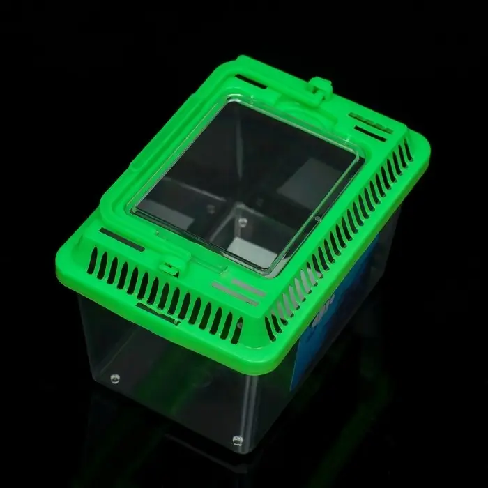 Переноска прямоугольная, 13,5 х 9,3 х 10 см, зелёный