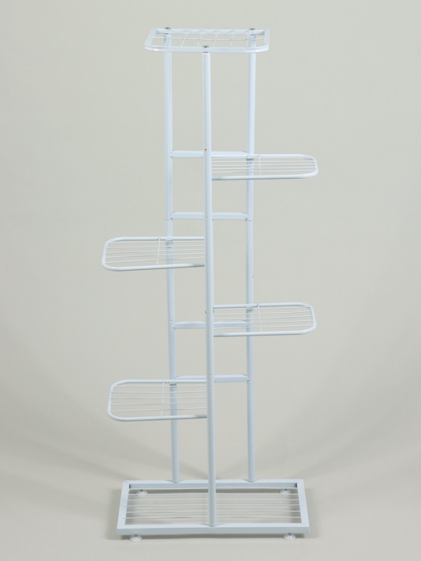 Подставка для цветов Greengo, 6 полок, 44 &times; 22 &times; 105 см, напольная, металл, белая