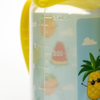 Бутылочка для кормления &laquo;Фрукты&raquo;, классическое горло, 250 мл., от 0 мес., цилиндр, с ручками