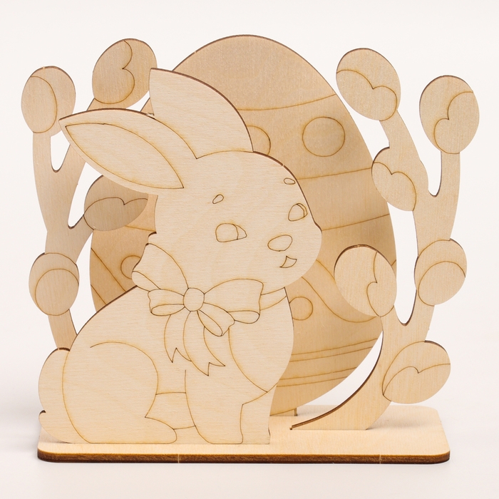 Заготовки для творчества. Роспись по дереву &laquo;Пасха: пасхальный кролик&raquo;