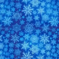 Бумага упаковочная тишью, новогодняя упаковка "Снежинки", 50 х 66 см.