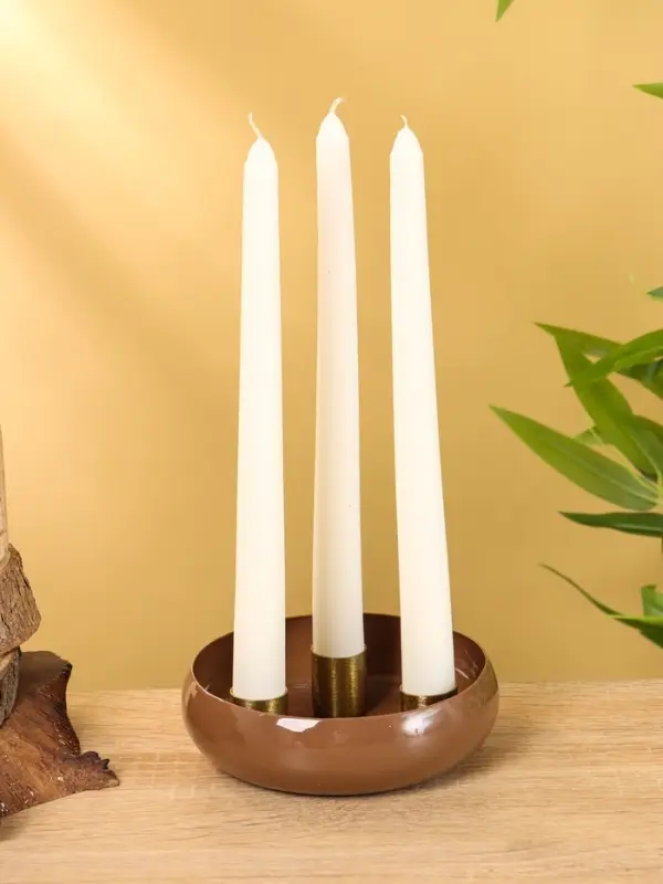 Подсвечник на 3 свечи на магнитах &laquo;Бисквит&raquo;, 13&times;13&times;4 см