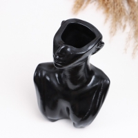 Ваза "Незнакомка" черная, 6х10х14см