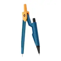 Циркуль пластиковый 120 мм с механическим карандашом, в ПВХ, с грифелями, МИКС