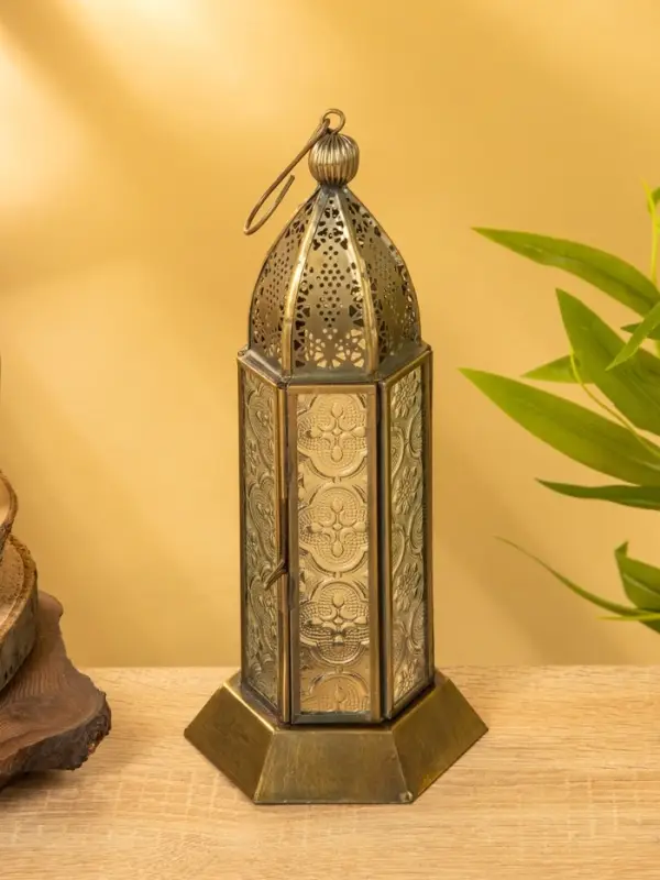 Подсвечник фонарь "Башня Принцессы" железо 10х10х23,5 см