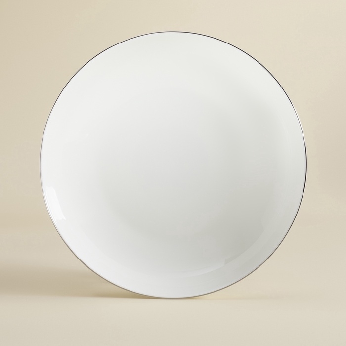 Тарелки глубокие SL Home &laquo;Каскарон&raquo;, 700 мл, d=20 см, набор 2 шт, костяной фарфор, белые