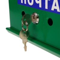 Ящик почтовый с замком, вертикальный, &laquo;Почта&raquo;, зелёный