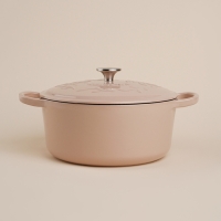 Кастрюля чугунная с эмалированным покрытием SL Home, d=24,5 см, h=11 см, цвет бежевый