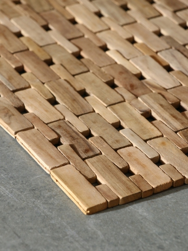 Коврик из тикового дерева, 40х30х0,7 см