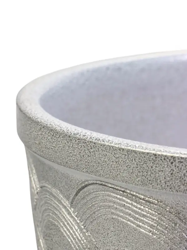 Горшок цветочный с поддоном 7,5 л, керамика "Узор" (М)