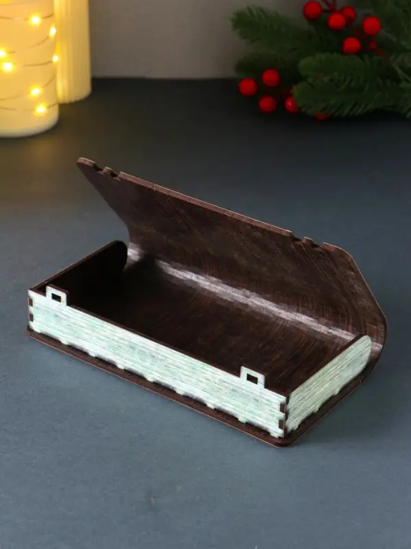 Купюрница новогодняя 5000 руб "Удачи и успеха" 18х9,5х3,5 см