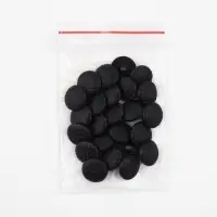 Пуговица на ножке, d = 15 мм, цвет чёрный, цена за 1 штуку