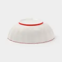 Салатник Botanica, 15&times;5.5 см, фарфор, белый, красный