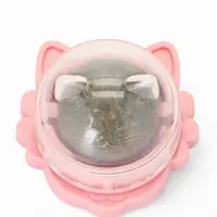 Игрушка для кошек из кошачьей мяты &laquo;Киса&raquo; на основании, 4.5&times;6&times;6 см, розовая