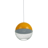 Светильник Lina 1х40Вт Е27 лимонный  26х26х32см