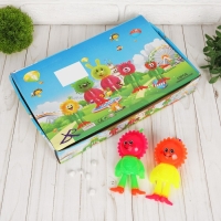 Мяч &laquo;Цветочек&raquo;, световой, с пищалкой, на резинке, цвета МИКС