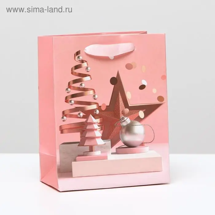 Пакет ламинированный &laquo;Новогодние фигуры&raquo;, 11.5&times;14.5&times;6 см