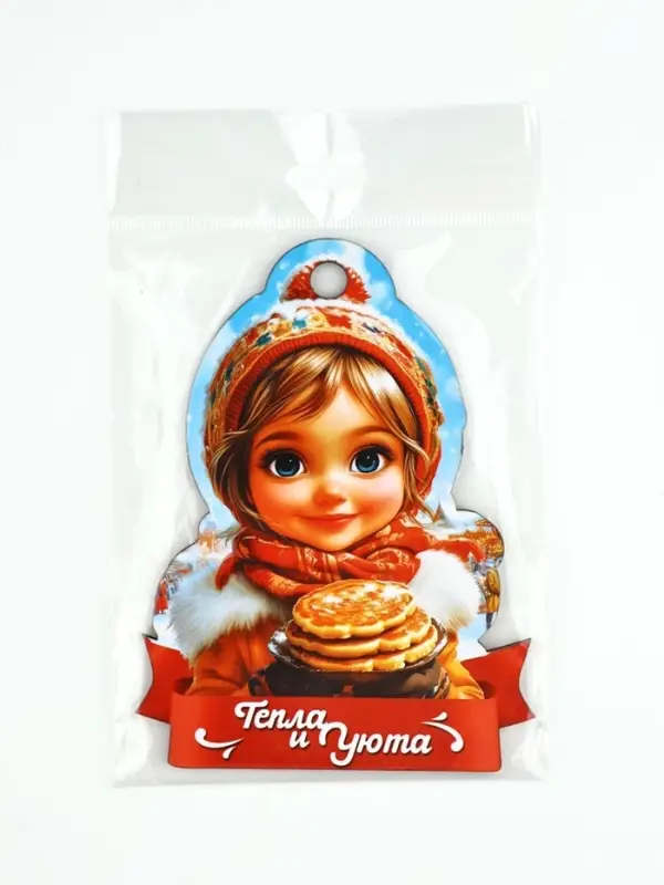 Подвеска деревянная на масленицу &laquo;Девочка&raquo;, 9.2&times;12.9 см