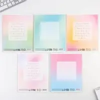 Тетрадь 12 листов в частую косую линейку, А5, на скрепке, блок №1 &laquo;Градиент&raquo; МИКС