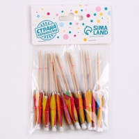 Шпажки для канапе &laquo;Зонтик&raquo;, острый угол, в наборе 12 шт.