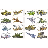 Раскраска &laquo;Hаклей и раскрась. Военная техника России&raquo;