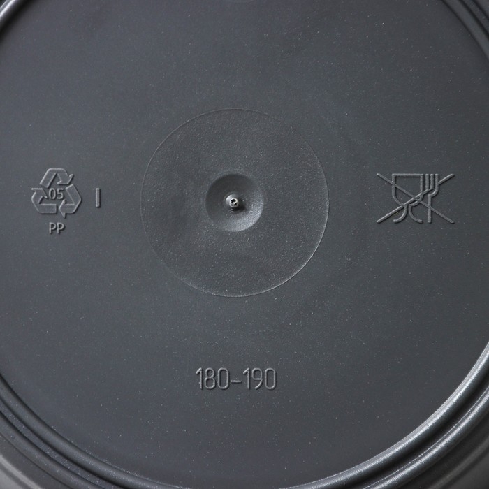 Горшок для цветов с поддоном &laquo;Призма&raquo;, 1 л, цвет графитовый