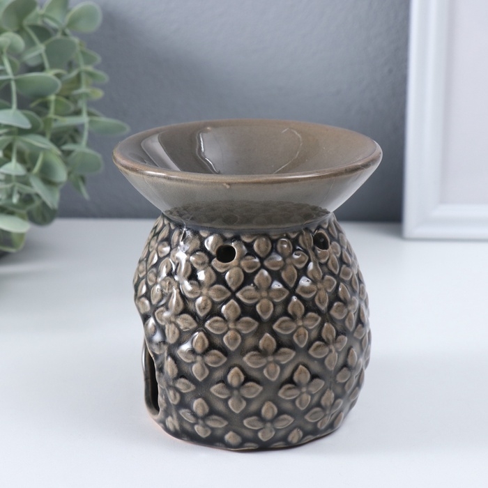 Аромалампа керамика Аромалампа керамика "Геометрические узоры" МИКС 9х9,5х11 см