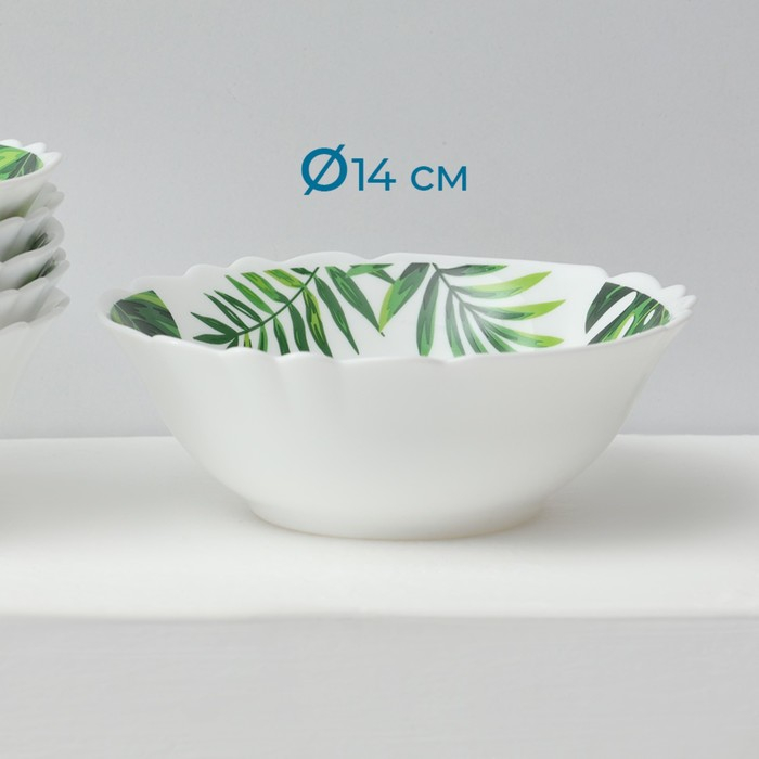 Сервиз столовый &laquo;Лист папоротника&raquo;, 37 предметов, стеклокерамика