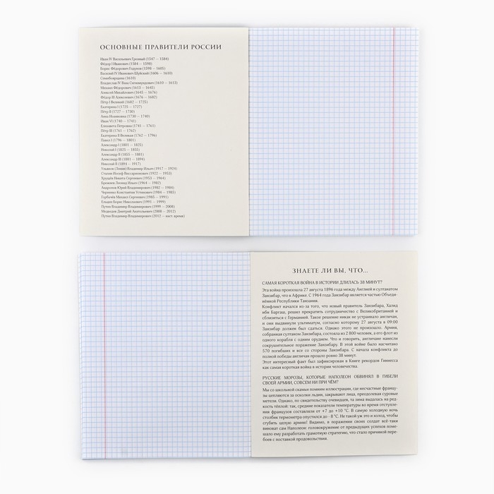 Предметная тетрадь А5, 48 л на скрепке &laquo;Неон. История&raquo; Софт тач лам, 3D лак