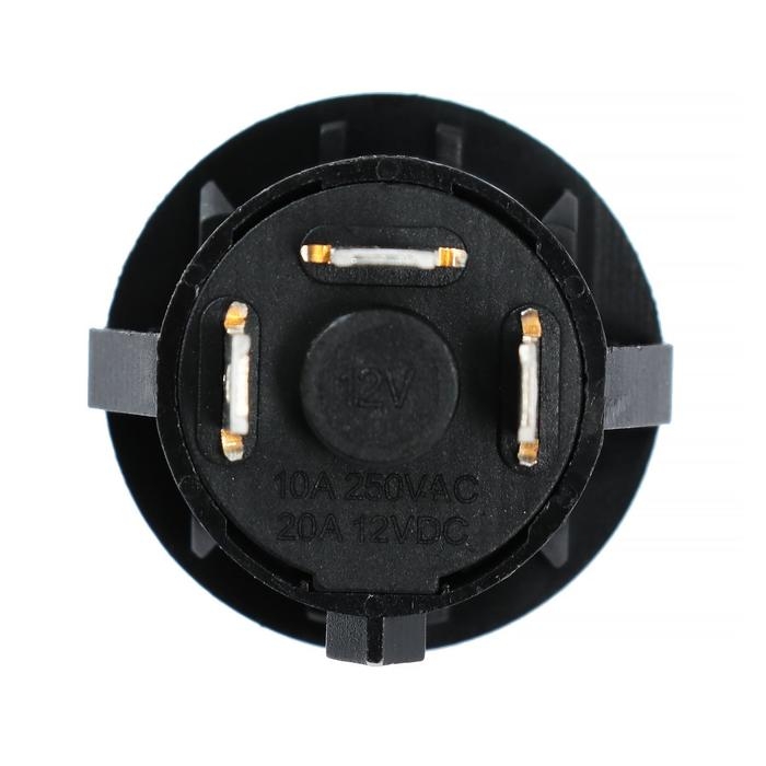 Выключатель кнопочный с подсветкой, с фиксацией, красный