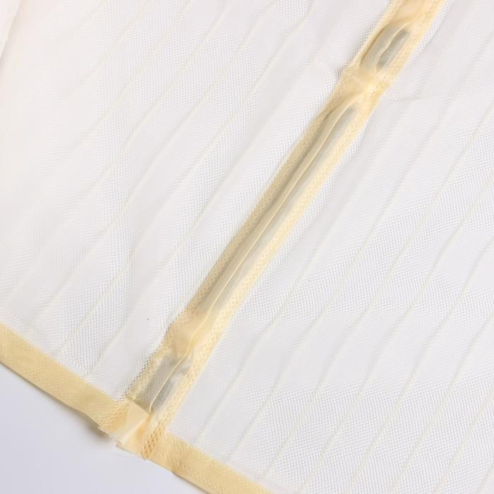 Сетка антимоскитная для дверей, 90 &times; 210 см, на магнитах, цвет бежевый