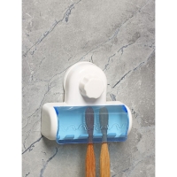 Держатель для зубных щёток на вакуумной присоске Доляна &laquo;Белая коллекция&raquo;