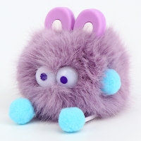 Мягкая игрушка &laquo;Пушистик с ушками&raquo; на брелоке, 10 см, цвет МИКС