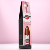 Гель для душа во флаконе шампанское &laquo;Счастья&raquo;, 250 мл, аромат клубничного десерта, Новый Год