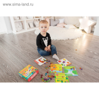 Мозаика с камешками &laquo;Марблс. Весёлые задания&raquo;, карточки, по методике Монтессори