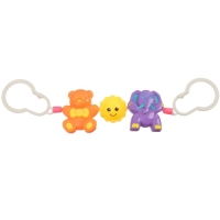 Растяжка на коляску/кроватку &laquo;Мишка, звезда, слоник&raquo;, 3 игрушки, Крошка Я