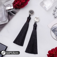 Клипсы &laquo;Кисти&raquo;, цвет чёрный, L кисти 7 см