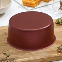 Форма для кулича &laquo;Забава&raquo;, d=18 см, антипригарное покрытие, цвет бордовый